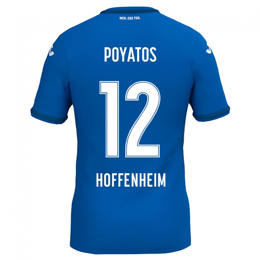 Kandiny Kinder Miguel Poyatos #12 Königsblau Heimtrikot Trikot 2024/25 T-Shirt Österreich