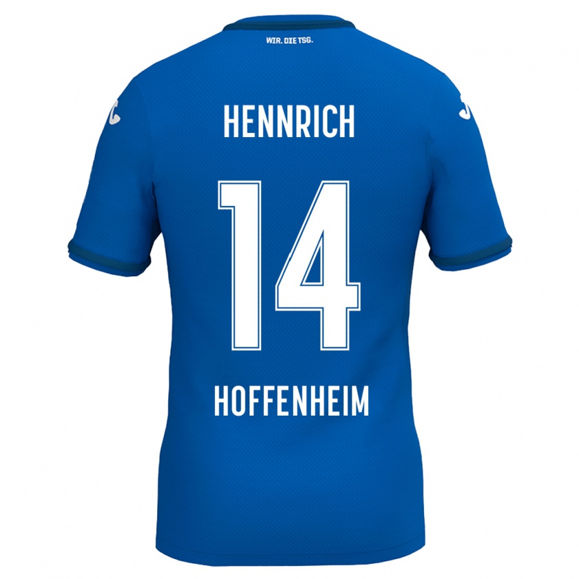 Kandiny Kinder Paul Hennrich #14 Königsblau Heimtrikot Trikot 2024/25 T-Shirt Österreich