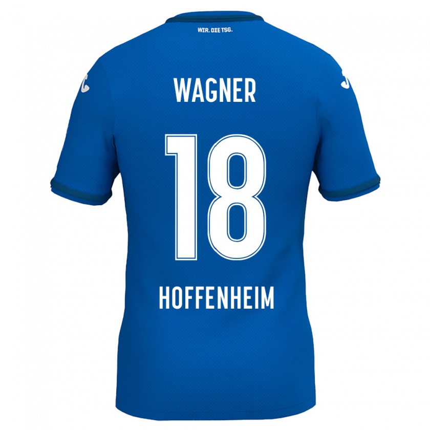 Kandiny Kinder Ricardo Wagner #18 Königsblau Heimtrikot Trikot 2024/25 T-Shirt Österreich