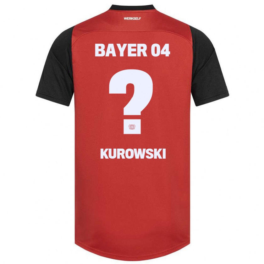 KandinyキッズJulien Kurowski#0赤黒ホームシャツ2024/25ジャージーユニフォーム