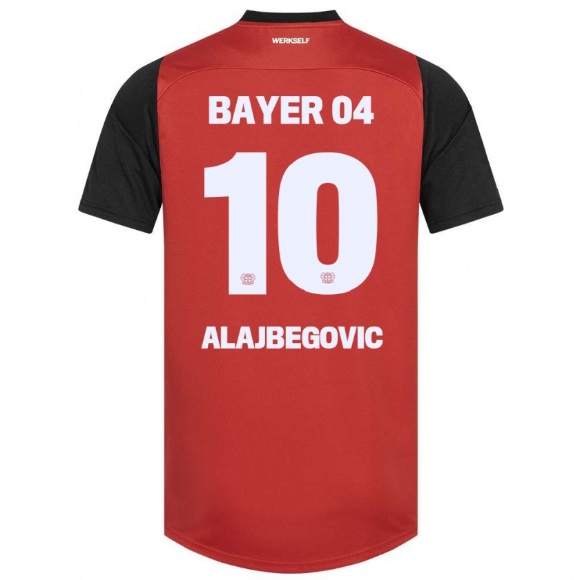 Kandiny Bambino Maglia Kerim Alajbegovic #10 Rosso Nero Kit Gara Home 2024/25 Maglietta