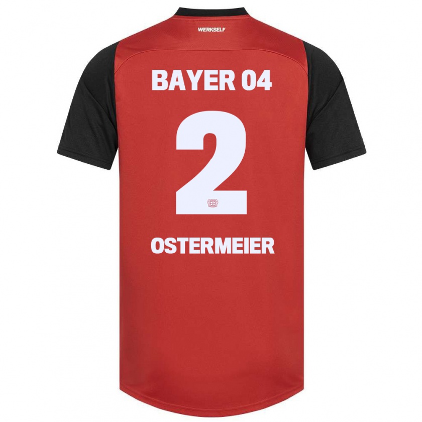 Kandiny Kinder Selina Ostermeier #2 Rot Schwarz Heimtrikot Trikot 2024/25 T-Shirt Österreich