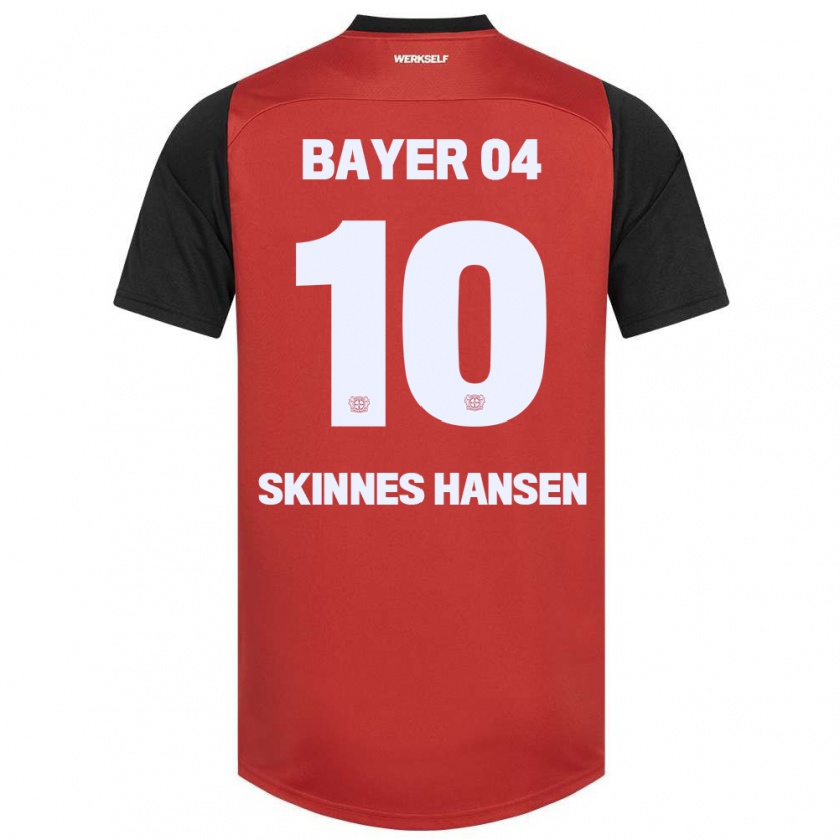 Kandiny Kinderen Synne Skinnes Hansen #10 Rood Zwart Thuisshirt Thuistenue 2024/25 T-Shirt