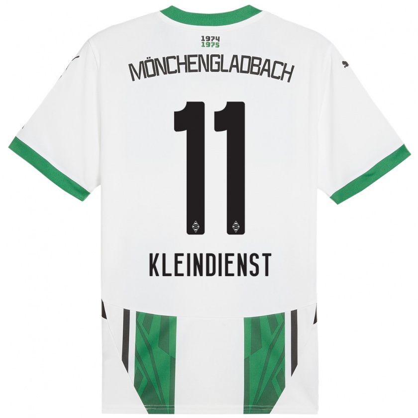 Kandiny Kinderen Tim Kleindienst #11 Wit Groen Thuisshirt Thuistenue 2024/25 T-Shirt