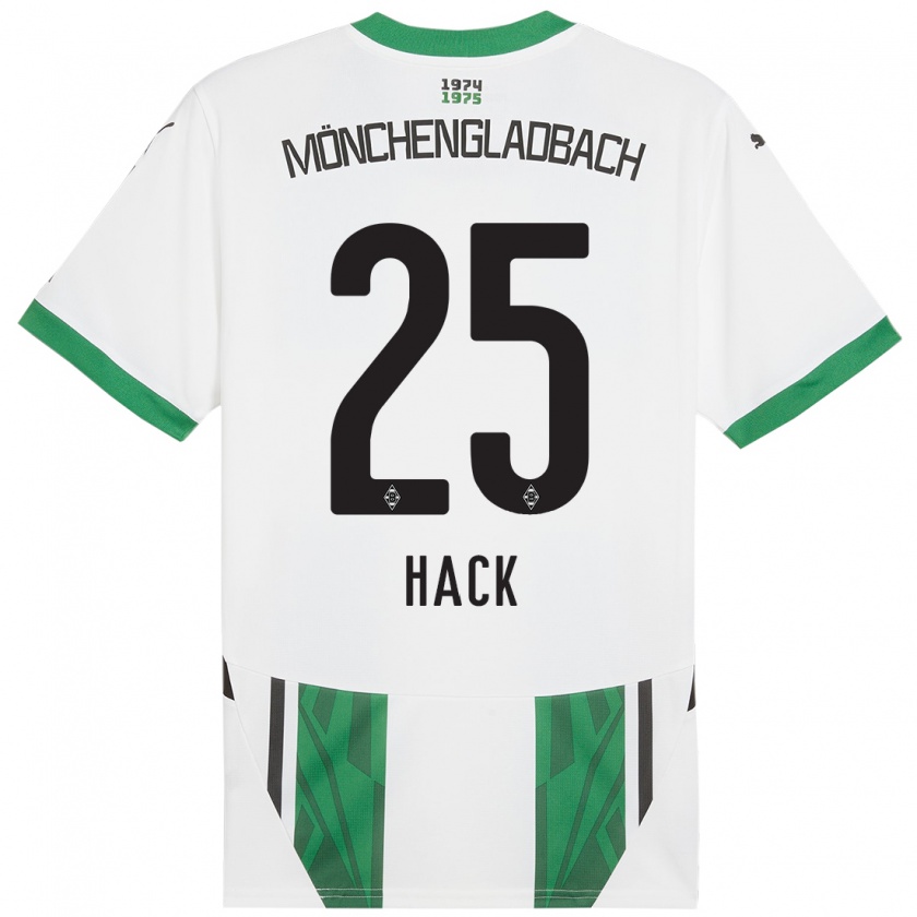 Kandiny Bambino Maglia Robin Hack #25 Bianco Verde Kit Gara Home 2024/25 Maglietta