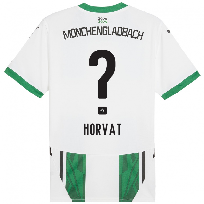 Kandiny Kinderen Niko Horvat #0 Wit Groen Thuisshirt Thuistenue 2024/25 T-Shirt