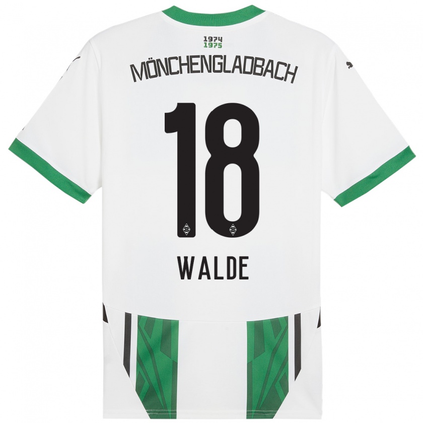 Kandiny Bambino Maglia Simon Walde #18 Bianco Verde Kit Gara Home 2024/25 Maglietta