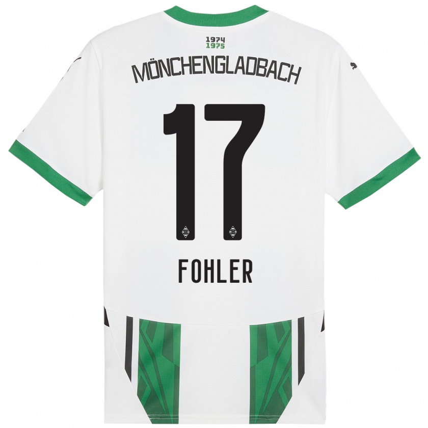 Kandiny Kinder Selma Fohler #17 Weiß Grün Heimtrikot Trikot 2024/25 T-Shirt Österreich