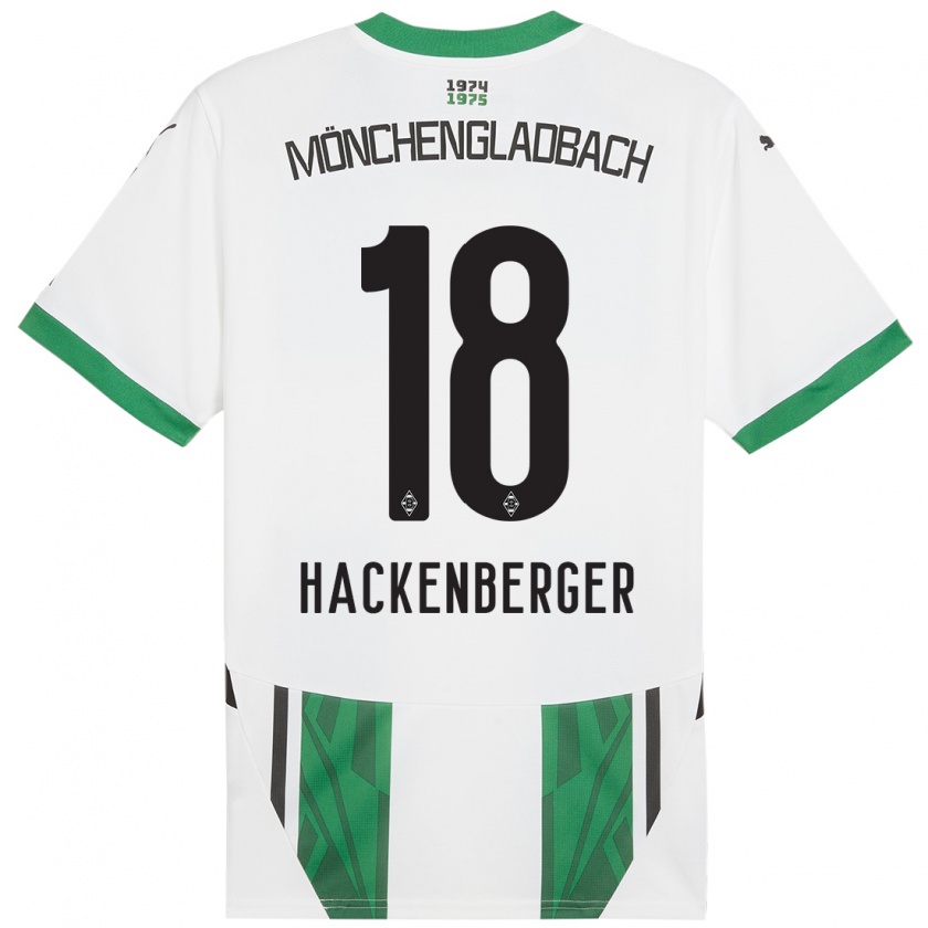 Kandiny Kinder Jessica Hackenberger #18 Weiß Grün Heimtrikot Trikot 2024/25 T-Shirt Österreich