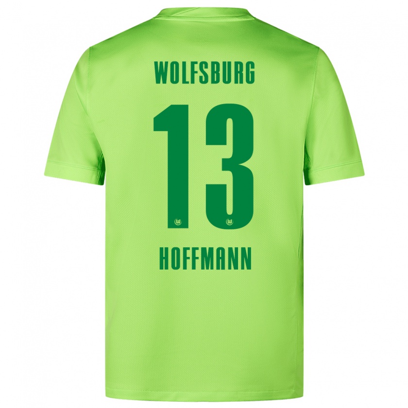 Kandiny Kinderen Nils Hoffmann #13 Fluorescerend Groen Thuisshirt Thuistenue 2024/25 T-Shirt