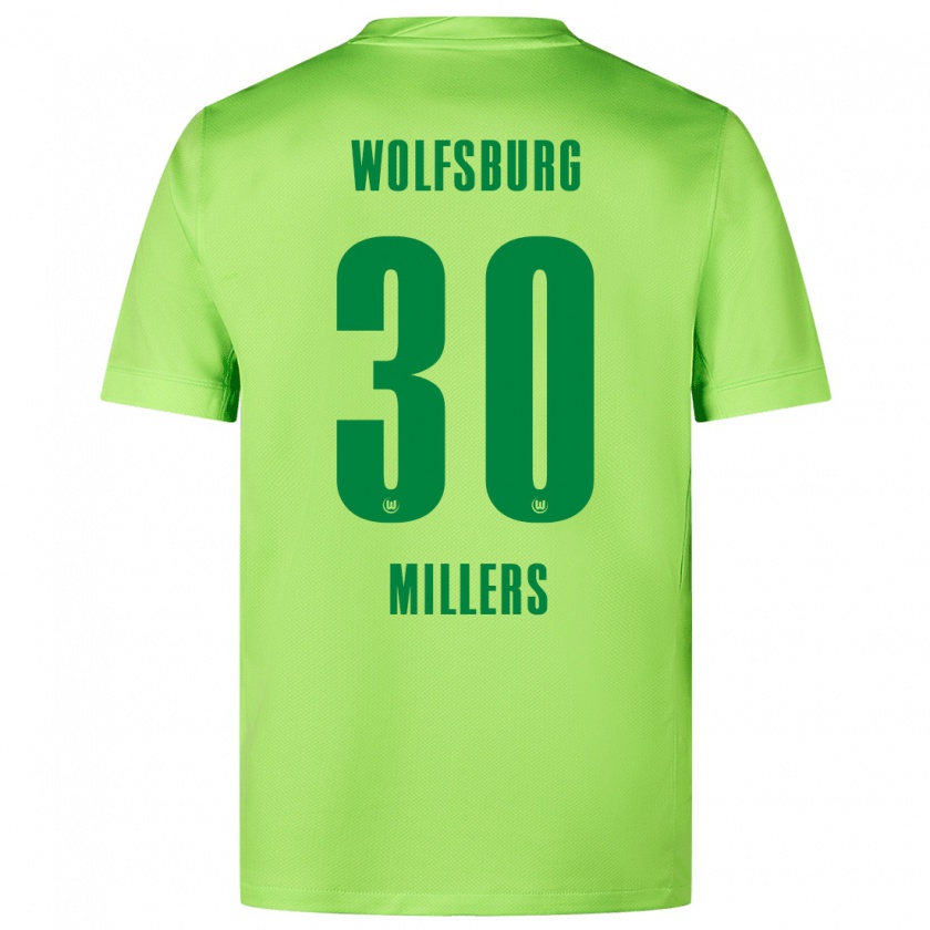 Kandiny Kinderen Kristers Millers #30 Fluorescerend Groen Thuisshirt Thuistenue 2024/25 T-Shirt