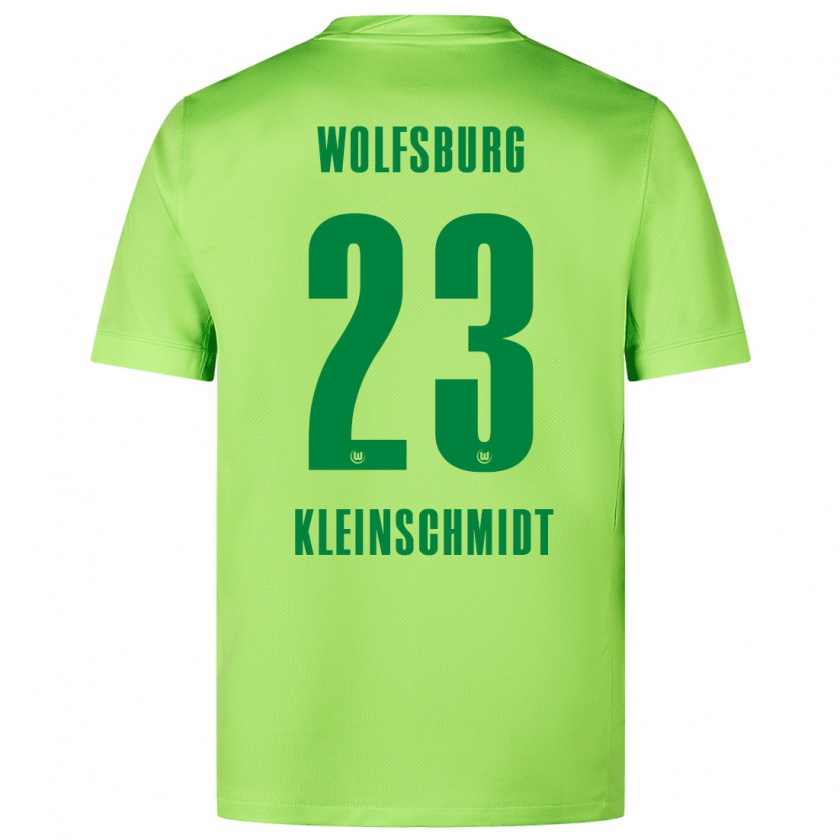 Kandiny Niño Camiseta Max Kleinschmidt #23 Verde Fluorescente 1ª Equipación 2024/25 La Camisa México