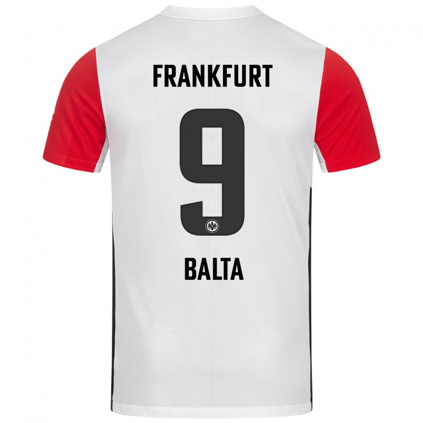 Kandiny Bambino Maglia Sahin Balta #9 Bianco Rosso Kit Gara Home 2024/25 Maglietta