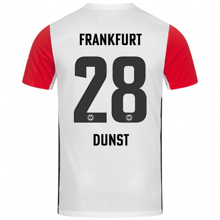 Kandiny Kinderen Barbara Dunst #28 Wit Rood Thuisshirt Thuistenue 2024/25 T-Shirt