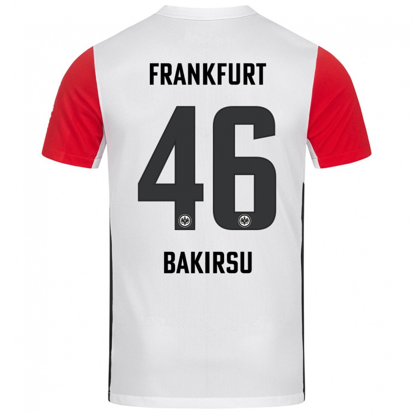 Kandiny Bambino Maglia Hüseyin Bakirsu #46 Bianco Rosso Kit Gara Home 2024/25 Maglietta