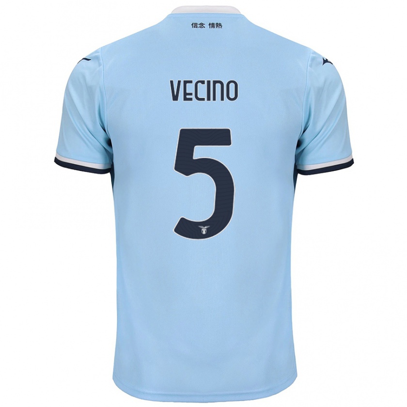 Kandiny Kinder Matías Vecino #5 Blau Heimtrikot Trikot 2024/25 T-Shirt Österreich