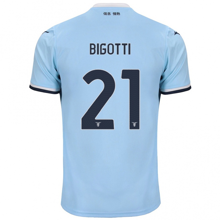 Kandiny Kinderen Massimo Bigotti #21 Blauw Thuisshirt Thuistenue 2024/25 T-Shirt