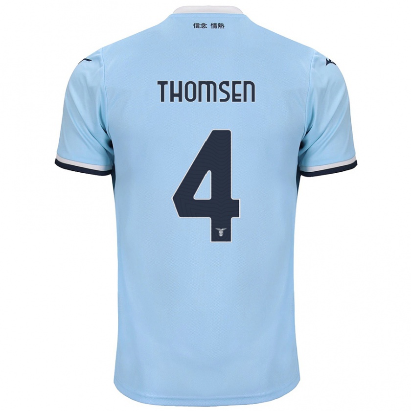 Kandiny Kinderen Maria Møller Thomsen #4 Blauw Thuisshirt Thuistenue 2024/25 T-Shirt