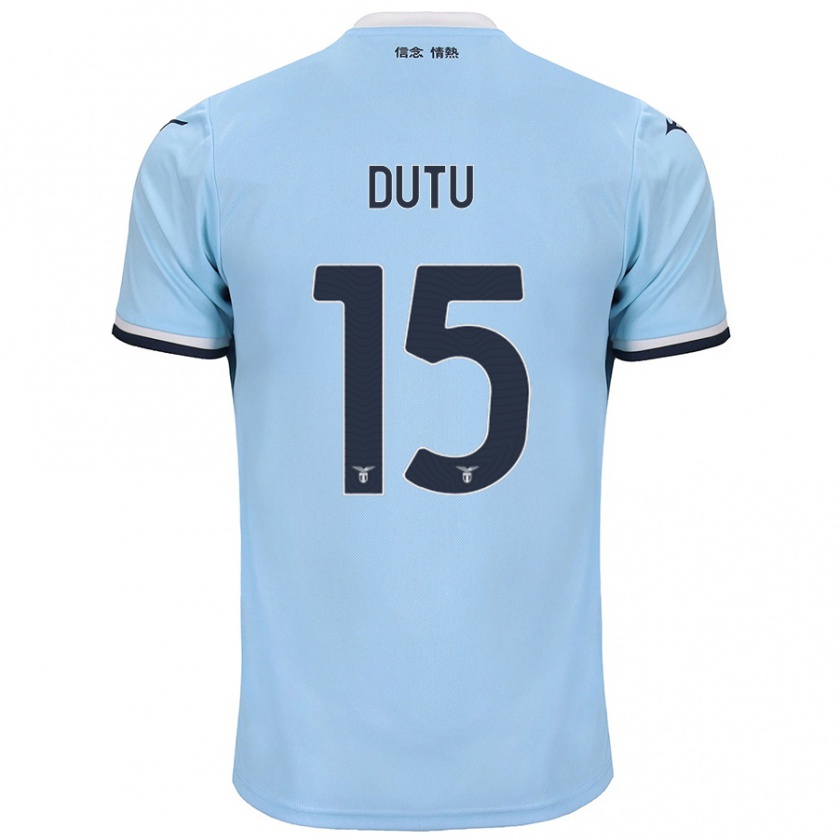 Kandiny Bambino Maglia Matteo Dutu #15 Blu Kit Gara Home 2024/25 Maglietta