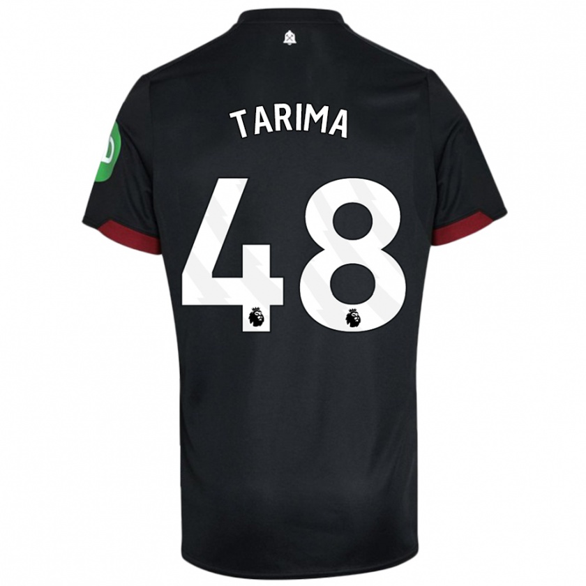 Kandiny Kinder Sean Tarima #48 Schwarz Weiß Auswärtstrikot Trikot 2024/25 T-Shirt Österreich