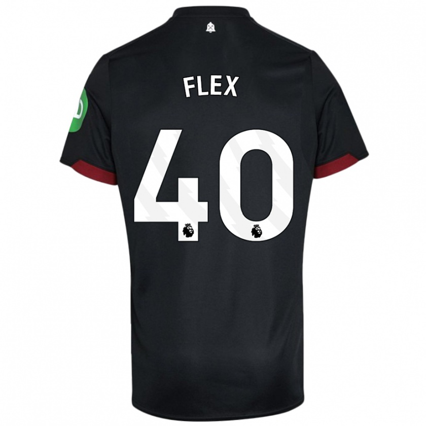 Kandiny Bambino Maglia Armstrong Oko Flex #40 Nero Bianco Kit Gara Away 2024/25 Maglietta