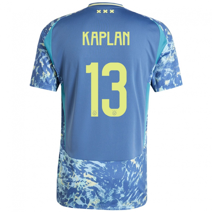 Kandiny Kinderen Ahmetcan Kaplan #13 Grijs Blauw Geel Uitshirt Uittenue 2024/25 T-Shirt