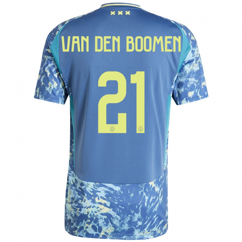 Kandiny Kinderen Branco Van Den Boomen #21 Grijs Blauw Geel Uitshirt Uittenue 2024/25 T-Shirt