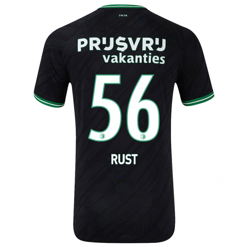 Kandiny Kinder Fabiano Rust #56 Schwarz Grün Auswärtstrikot Trikot 2024/25 T-Shirt Österreich