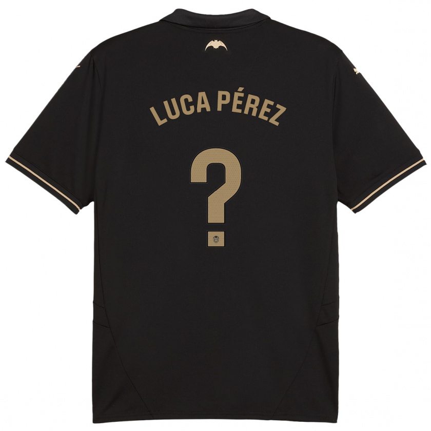 Kandiny Kinder Simón Luca Pérez #0 Schwarz Auswärtstrikot Trikot 2024/25 T-Shirt Österreich