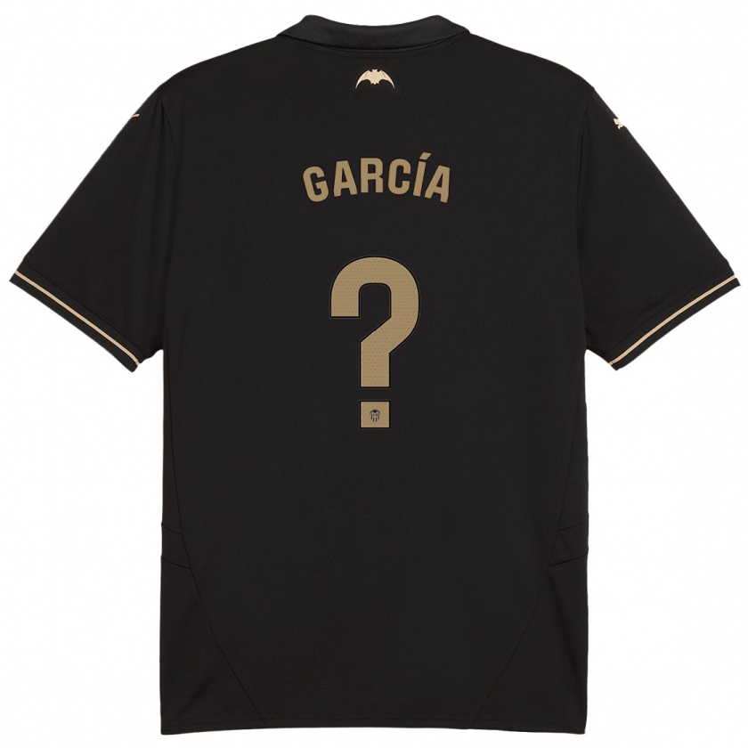 Kandiny Kinder Víctor García #0 Schwarz Auswärtstrikot Trikot 2024/25 T-Shirt Österreich