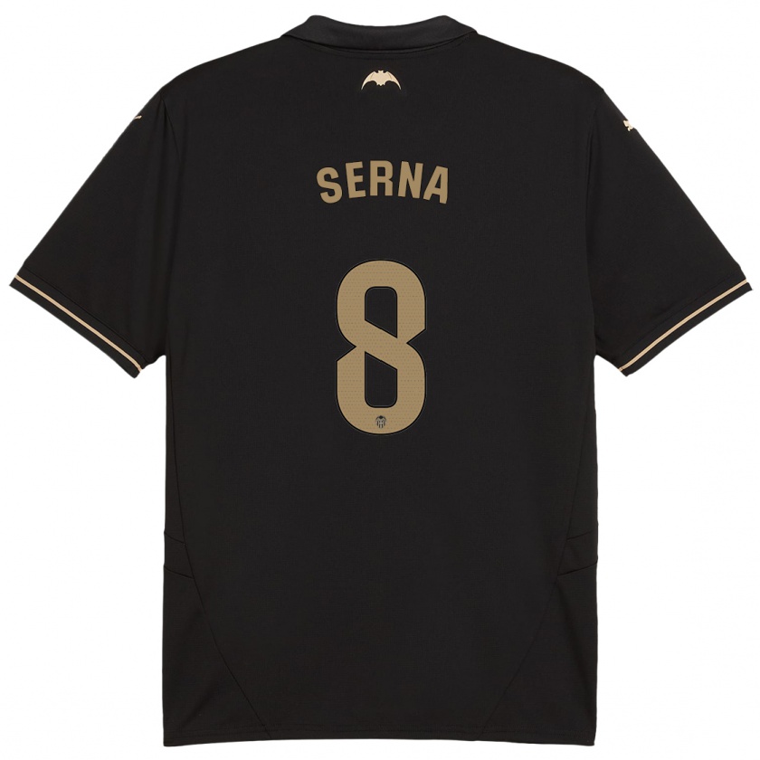 Kandiny Bambino Maglia Liced Serna #8 Nero Kit Gara Away 2024/25 Maglietta