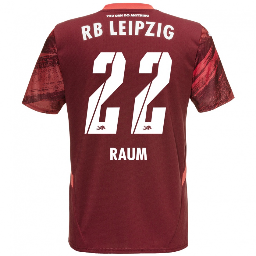 Kandiny Kinderen David Raum #22 Bordeauxrood Uitshirt Uittenue 2024/25 T-Shirt