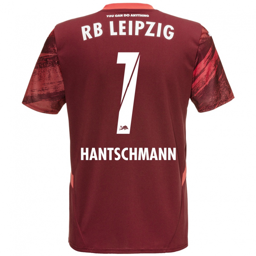 Kandiny Bambino Maglia Franz Hantschmann #1 Borgogna Kit Gara Away 2024/25 Maglietta