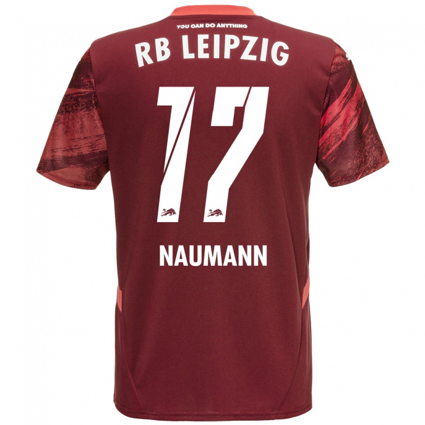 Kandiny Kinderen Carlos Naumann #17 Bordeauxrood Uitshirt Uittenue 2024/25 T-Shirt