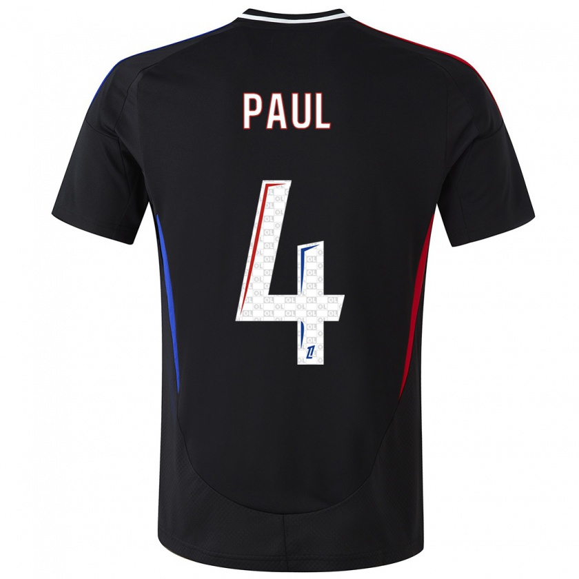 Kandiny Kinderen Paul Akouokou #4 Zwart Uitshirt Uittenue 2024/25 T-Shirt