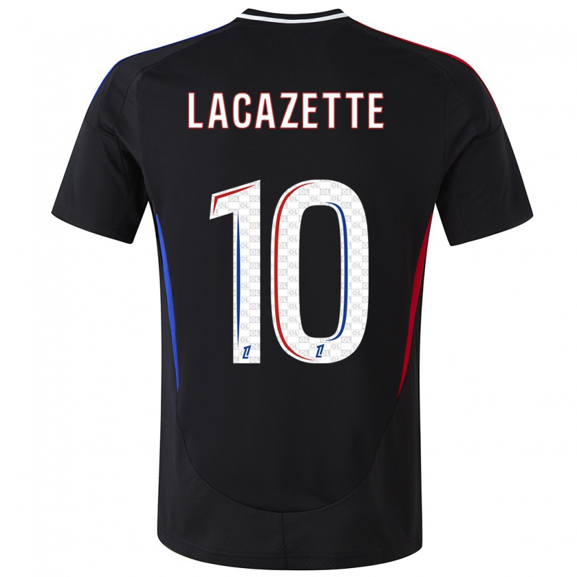 Kandiny Kinderen Alexandre Lacazette #10 Zwart Uitshirt Uittenue 2024/25 T-Shirt België