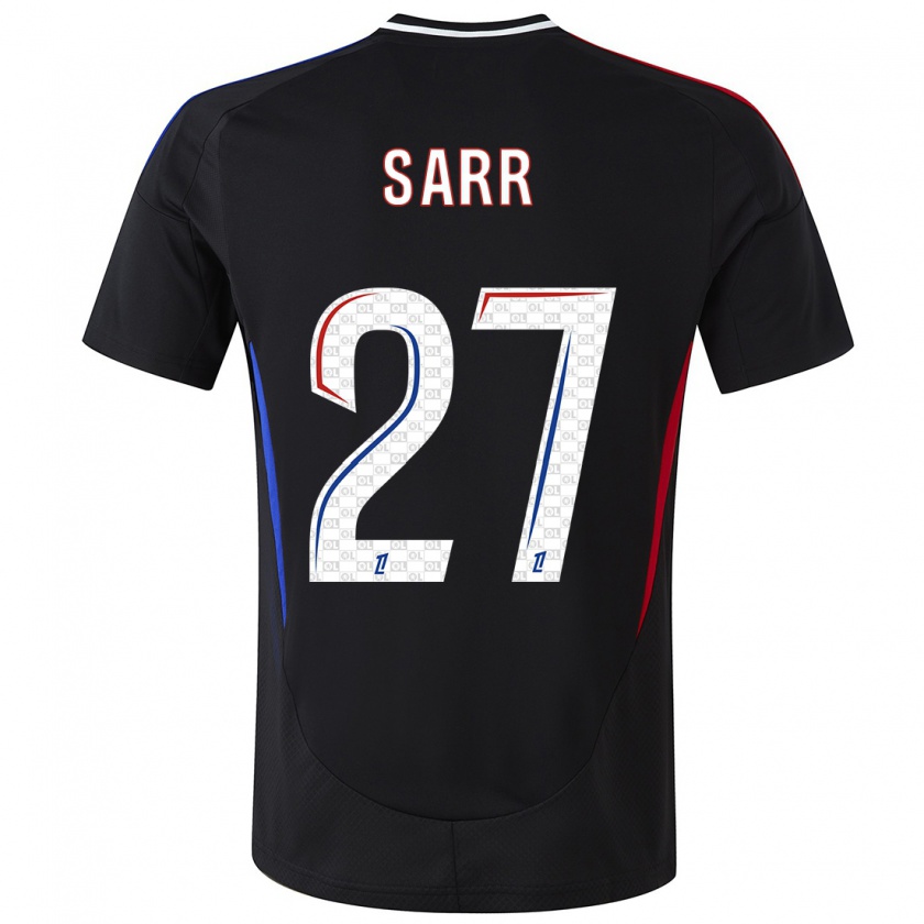 Kandiny Kinder Amin Sarr #27 Schwarz Auswärtstrikot Trikot 2024/25 T-Shirt Österreich