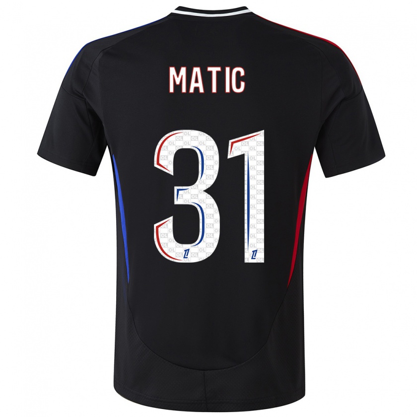 Kandiny Kinder Nemanja Matic #31 Schwarz Auswärtstrikot Trikot 2024/25 T-Shirt Österreich