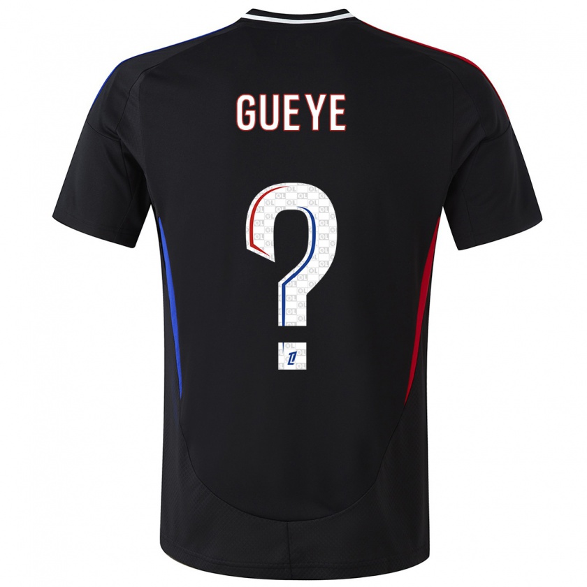 Kandiny Bambino Maglia Thiema Gueye #0 Nero Kit Gara Away 2024/25 Maglietta