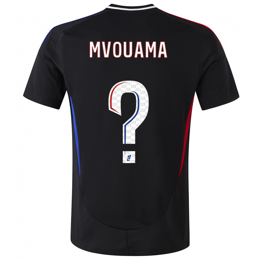 Kandiny Bambino Maglia Olivier Mvouama #0 Nero Kit Gara Away 2024/25 Maglietta