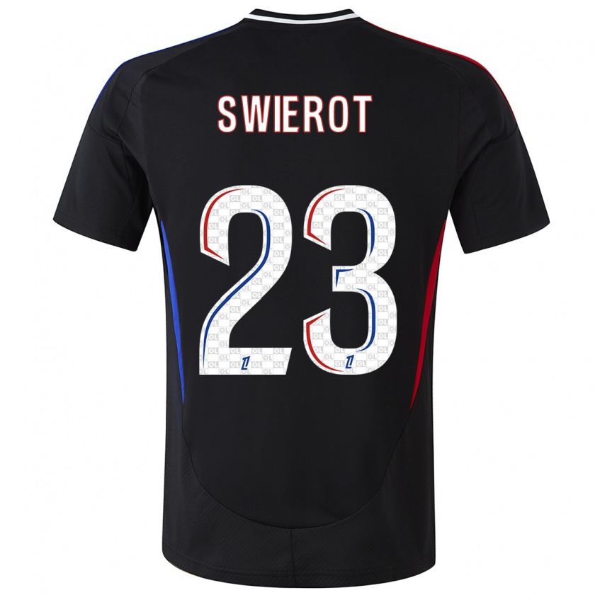 Kandiny Kinder Julie Swierot #23 Schwarz Auswärtstrikot Trikot 2024/25 T-Shirt Österreich