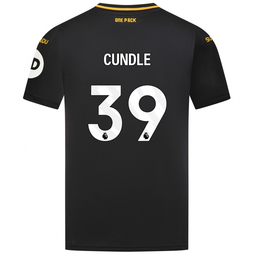 Kandiny Kinderen Luke Cundle #39 Zwart Uitshirt Uittenue 2024/25 T-Shirt