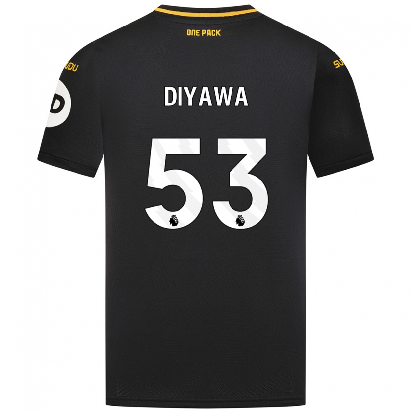 Kandiny Niño Camiseta Aaron Keto-Diyawa #53 Negro 2ª Equipación 2024/25 La Camisa México