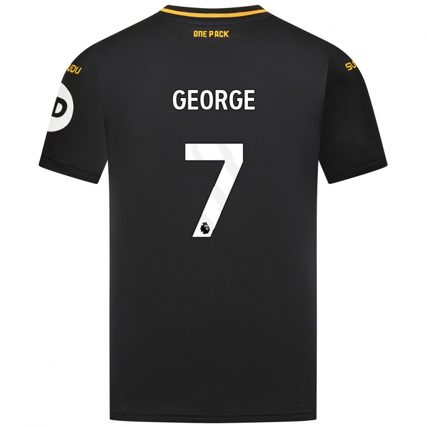 Kandiny Bambino Maglia Tammi George #7 Nero Kit Gara Away 2024/25 Maglietta