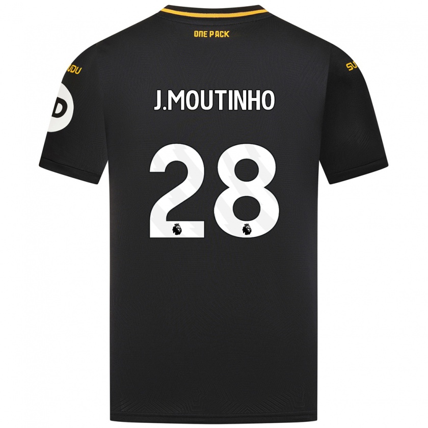 Kandiny Kinderen Joao Moutinho #28 Zwart Uitshirt Uittenue 2024/25 T-Shirt