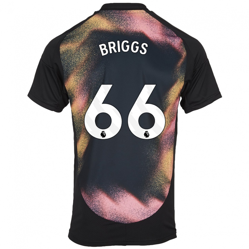 Kandiny Kinderen Logan Briggs #66 Zwart Wit Uitshirt Uittenue 2024/25 T-Shirt België