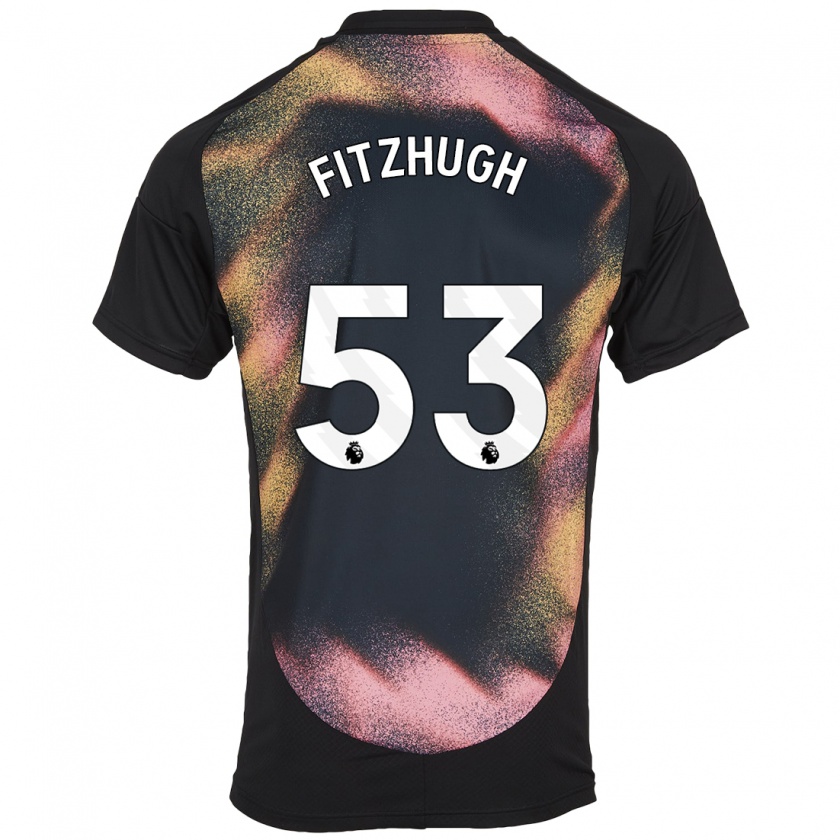 Kandiny Kinder Ethan Fitzhugh #53 Schwarz Weiß Auswärtstrikot Trikot 2024/25 T-Shirt Österreich