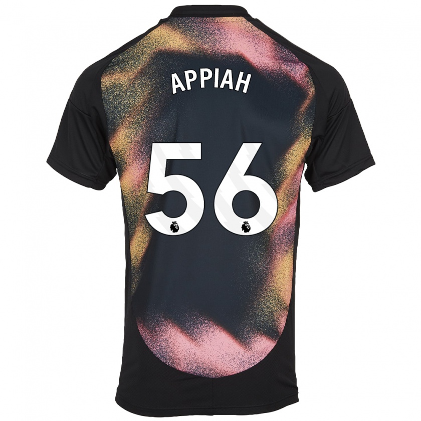 Kandiny Kinder Paul Appiah #56 Schwarz Weiß Auswärtstrikot Trikot 2024/25 T-Shirt Österreich