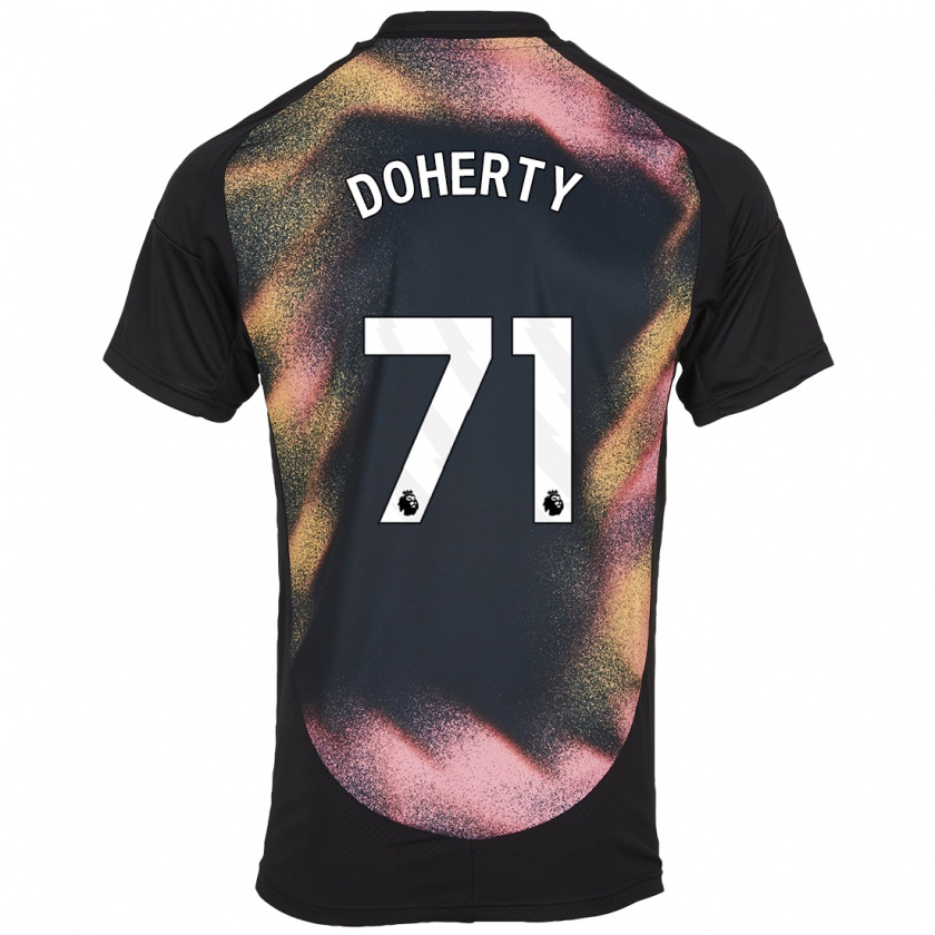 Kandiny Kinderen Arlo Doherty #71 Zwart Wit Uitshirt Uittenue 2024/25 T-Shirt België