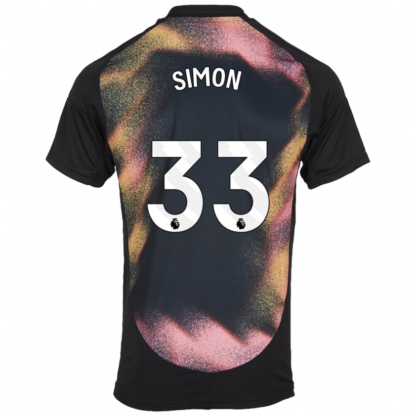 Kandiny Bambino Maglia Erin Simon #33 Nero Bianco Kit Gara Away 2024/25 Maglietta